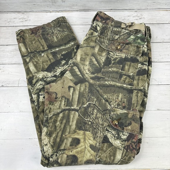 Browning Pants Mens Medium Camo Camouflage Break Up Cargo Hunting Outdoors 36x31 - Picture 1 of 16